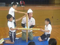 自然学校事前指導(泉中校区4小学校5年生)