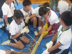 自然学校事前指導(泉中校区4小学校5年生)