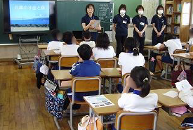 お魚教室(九会小5年生)