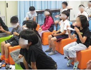高齢者疑似体験（北条小４年生）