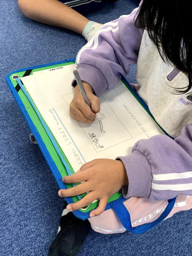 新しい遊具づくり(北条東小1年生)